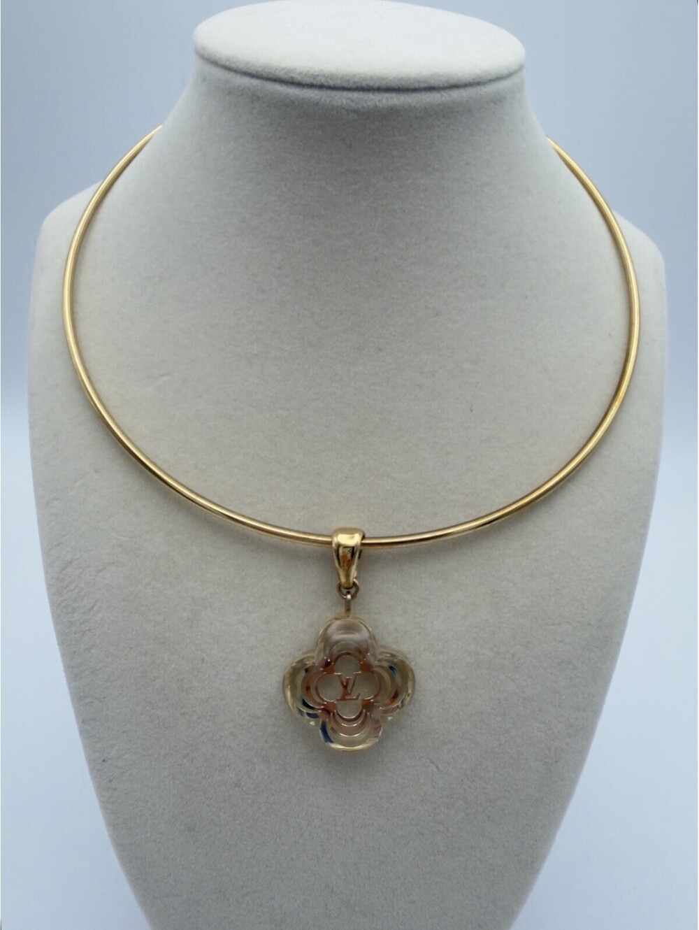 Authentic Louis Vuitton LV Vintage Collier A La Folie Choker Necklace Rare